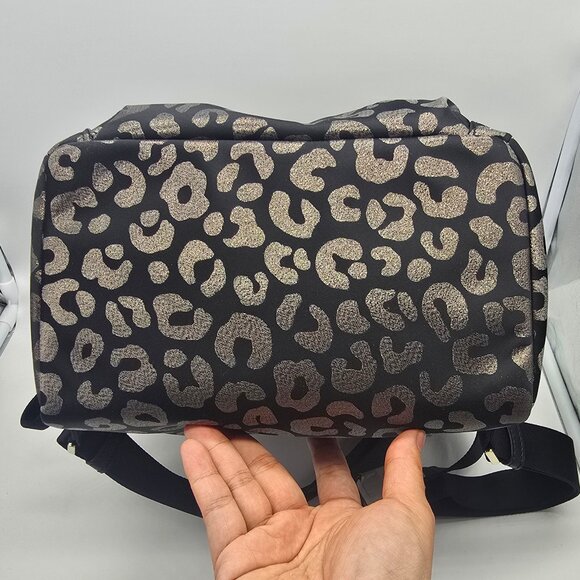 Kate Spade Chelsea The Little Better Leopard Graphic Backpack K9304 Black Multi main image 8
